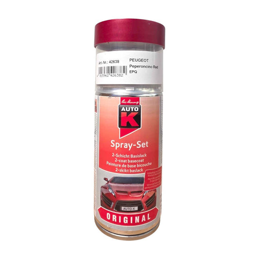 Bombe de peinture pour carrosserie - Peugeot - EPQ Peperoncino rouge - 150 ml - Auto K