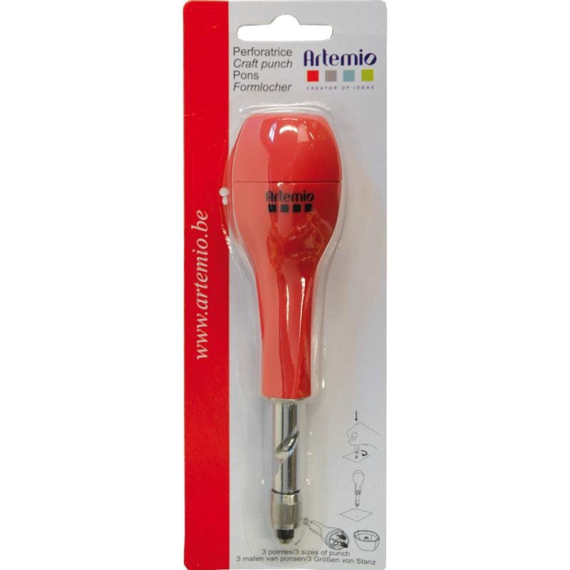 Perforatrice - 3 pointes différentes - 2,3 et 4mm diamètre - Scrapbooking