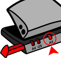 Perforateur - 4 trous - Métal - A4 - 25 à 30 feuilles - Maped Office