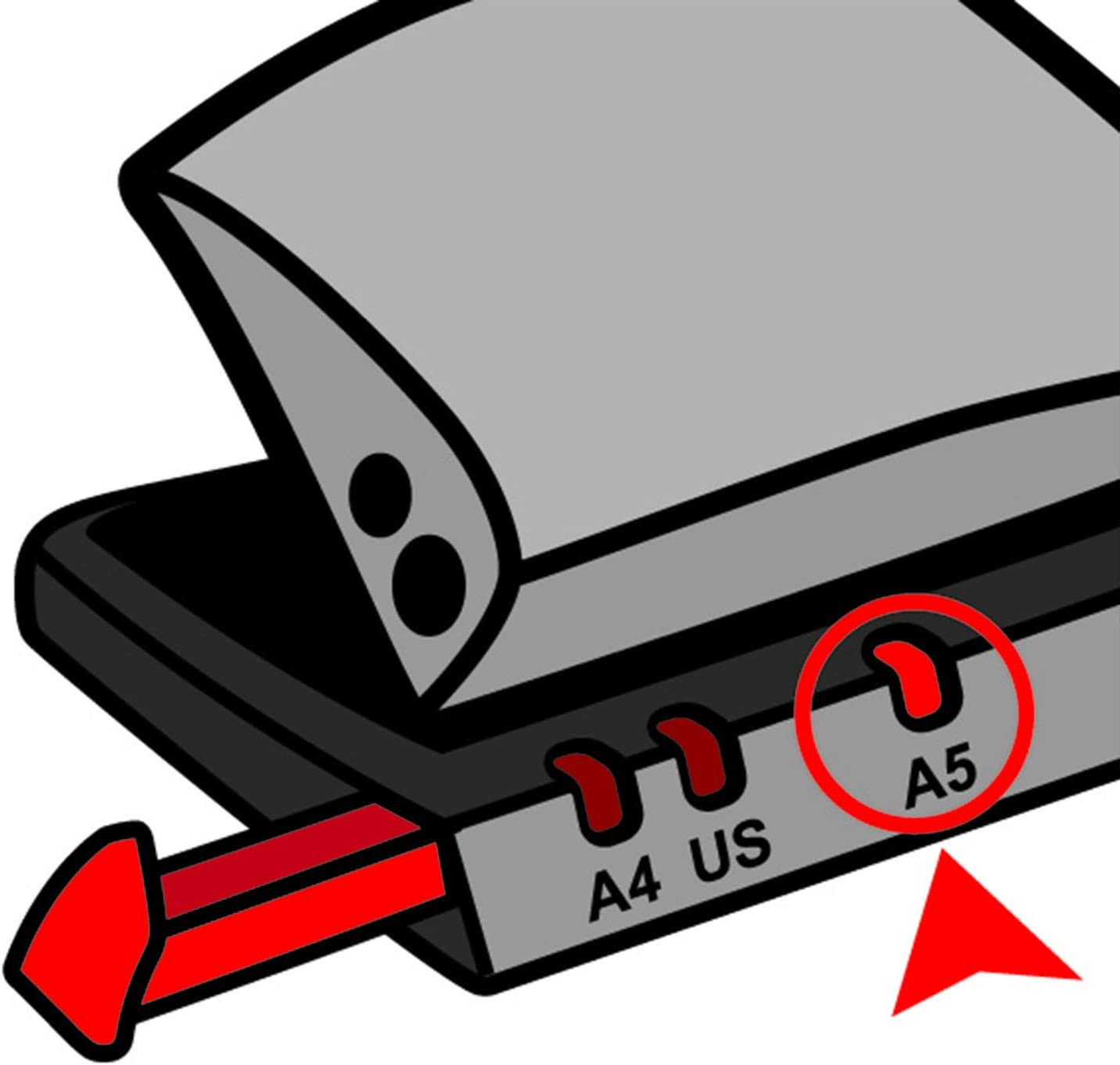 Perforateur - 2 trous - Métal - Jusqu'à 25 feuilles - Maped Essentials Green