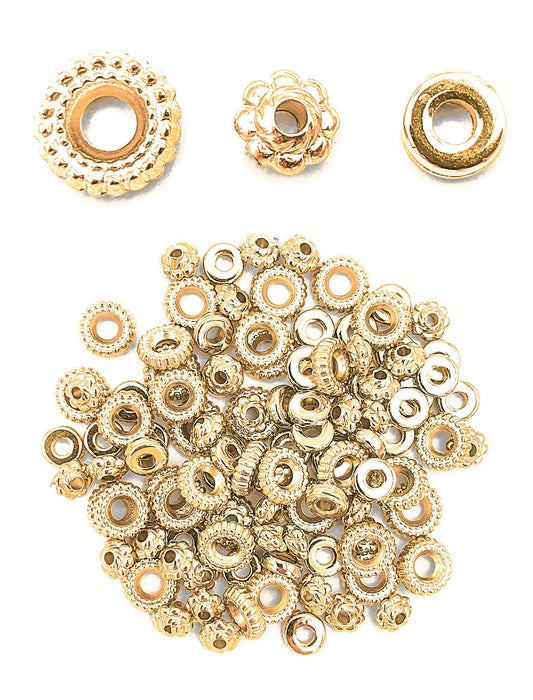 Perles - Heishi - Doré - Or - Intercalaires - Bijoux bracelets colliers