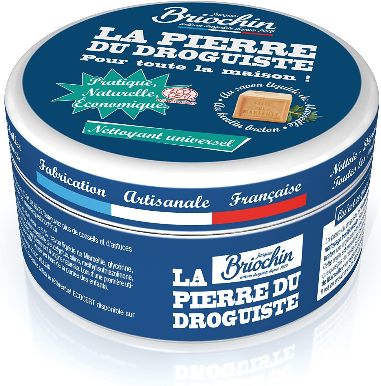 Pierre naturelle - Pierre du droguiste - Nettoyant universel - Pot 300g - Briochin