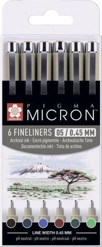 Pigma Micron 05 Terre Boite 6