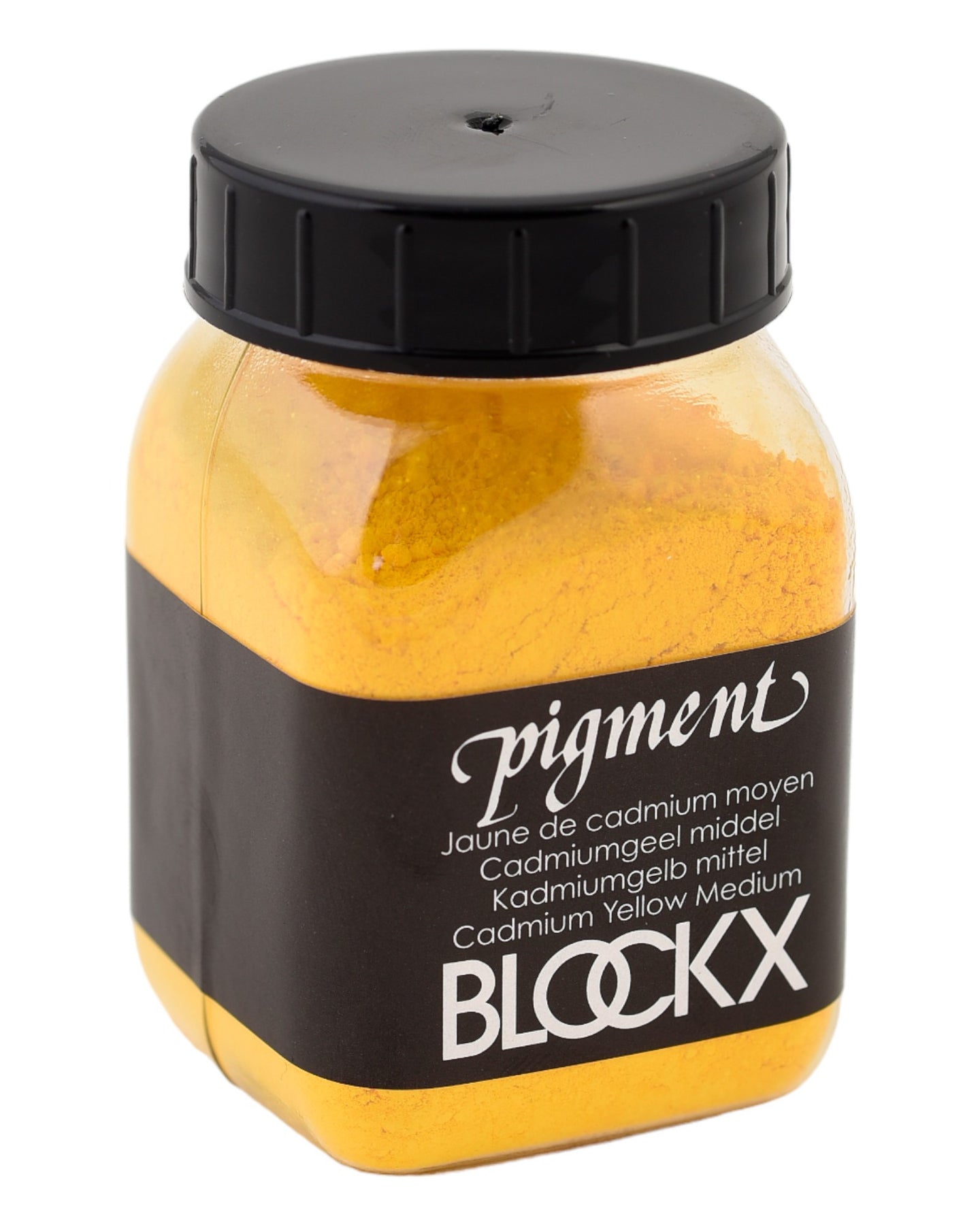 Pigment en poudre - Jaune de cadmium moyen - 17 - Blockx - Pot de 100g