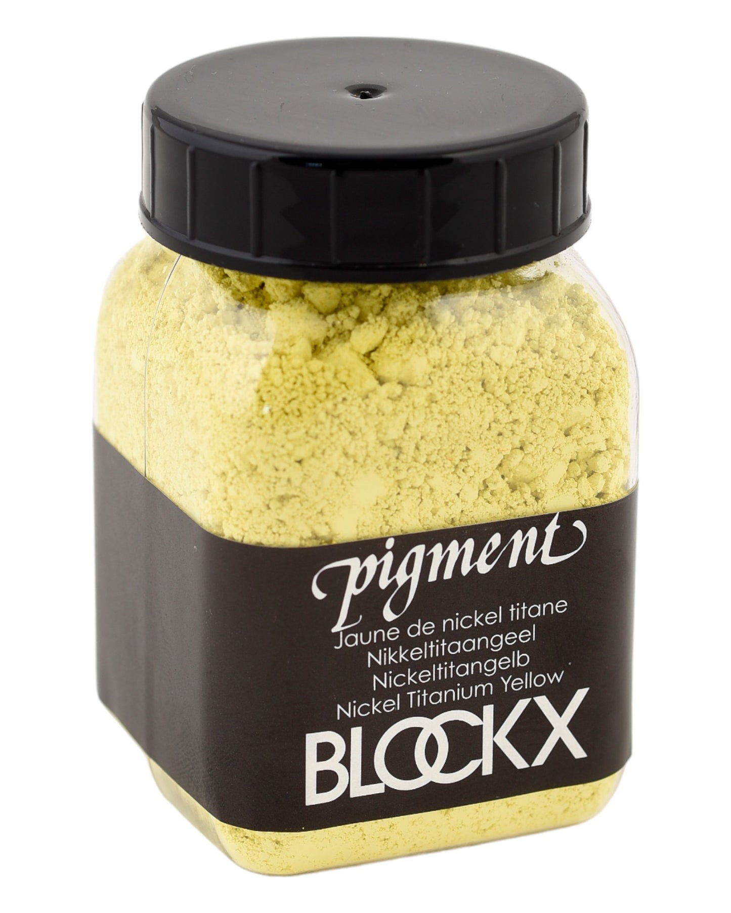 Pigment en poudre - Jaune de nickel titane - 68 - Blockx - Pot de 100g