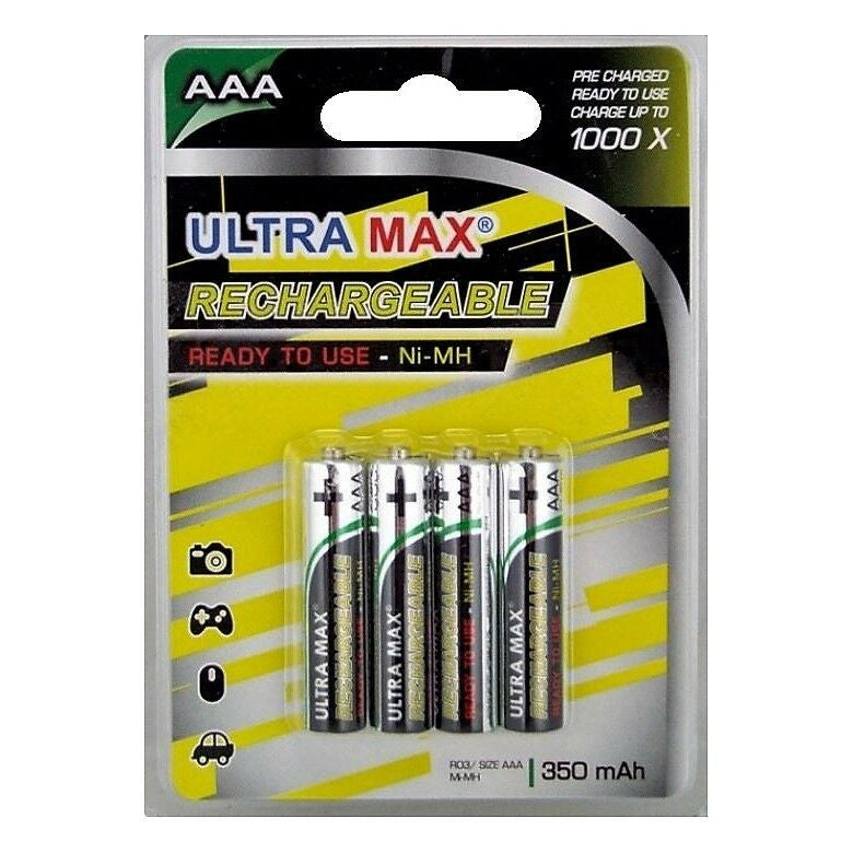 PILES RECHARGEABLES LR03 X4 - ULTRA MAX