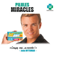 Pilules miracles - 50 ans - Humour - Bonbons - Idée cadeau - Anniversaire
