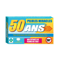 Pilules miracles - 50 ans - Humour - Bonbons - Idée cadeau - Anniversaire