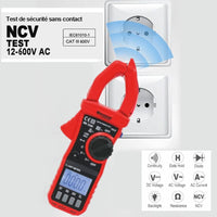 Petite pince ampèremétrique - Mesure les courants électriques - Professionnel - Drakkar Equipement