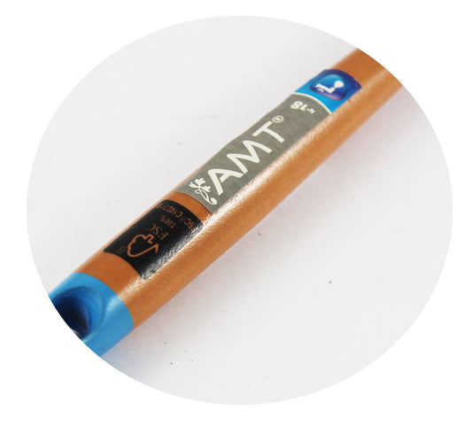 Pinceau À Rechampir Pro - Peintures Acryliques - Soie Naturelle - Manche Bois Fsc - N°18 - Amt