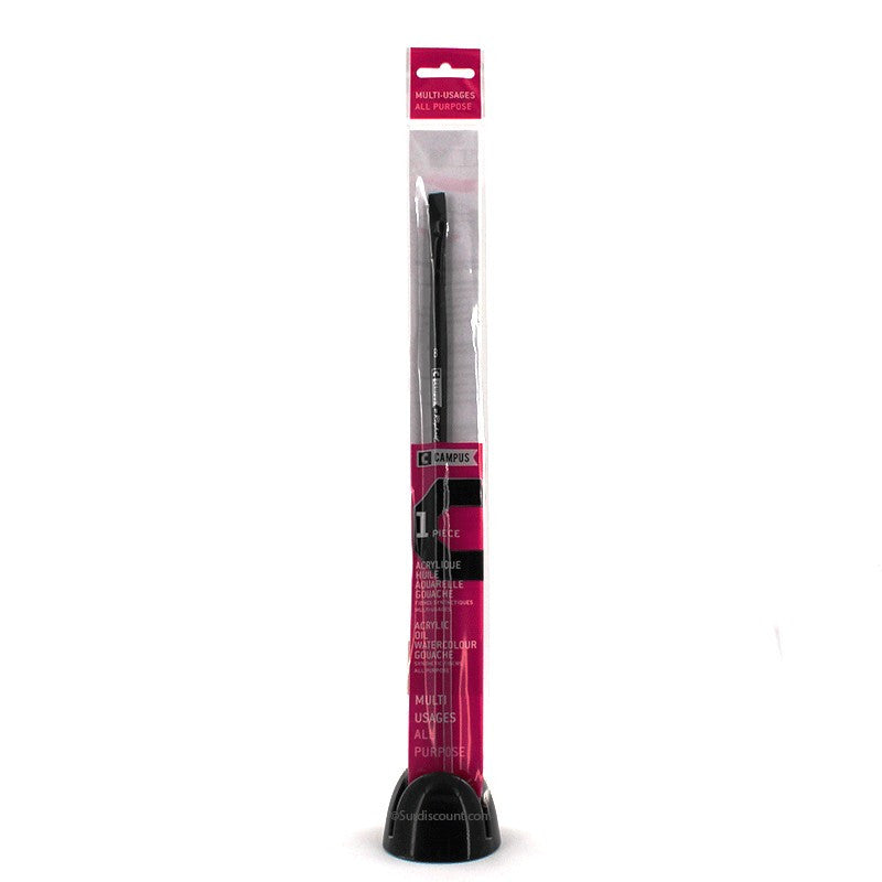 Pinceau - Long n°8 - Fibres synthétiques - Acrylique - Aquarelle - Huile - Campus By Raphaël