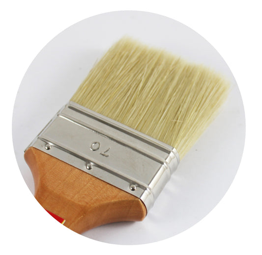 Pinceau Plat - Peintures Avec Solvant - Manche Bois Fsc - N°70 - Amt