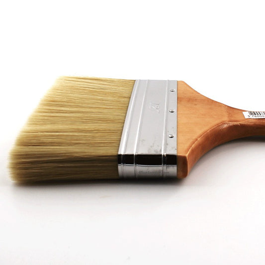 Pinceau Plat - Spécial Bois - Manche Bois Fsc - Poils Beige - N°127 - Amt