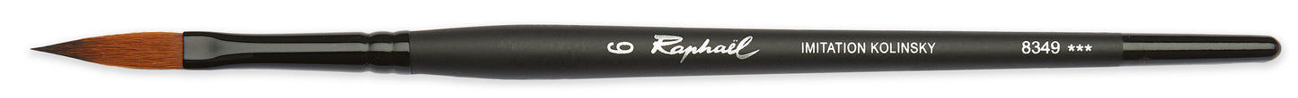 Pinceau - Langue de chat - Aquarelle - Raphaël - Stradivarius - Série 8349 - N°6