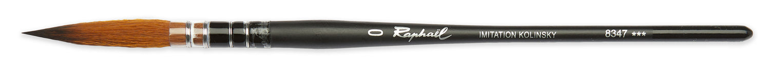 Pinceau - Lavis - Sortie longue - Aquarelle - Raphaël - Stradivarius - Série 8347 - N°0