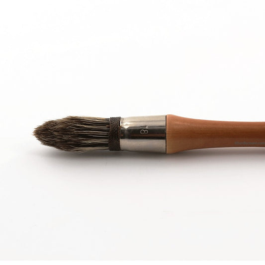 Pinceau À Rechampir Pro - Spécial Bois - Soie Naturelle - Manche Bois Fsc - N°18 - Amt