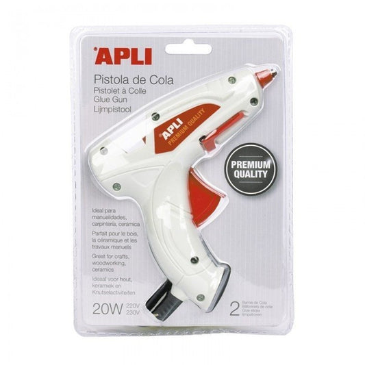 Pistolet A Colle 20W Premium + 2 Recharges  Apli 16668