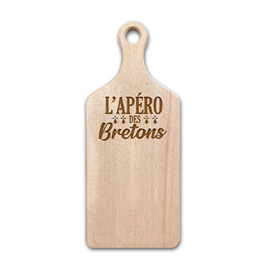 Planche apéro - Planche à découper - Bois - Apéro des bretons - 38x15cm