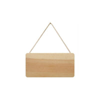 Plaque à suspendre - Bois - A personnaliser - 21 x 11 cm - Décoration - Loisirs créatifs