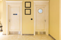 Plaque adhésive - Toilettes handicapés - Imitation alu - 16,5x4,4cm - Signalétique