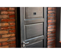 Plaque adhésive - Toilettes - Homme/Femme - 7,5x7,5cm - Imitation alu - Signalétique