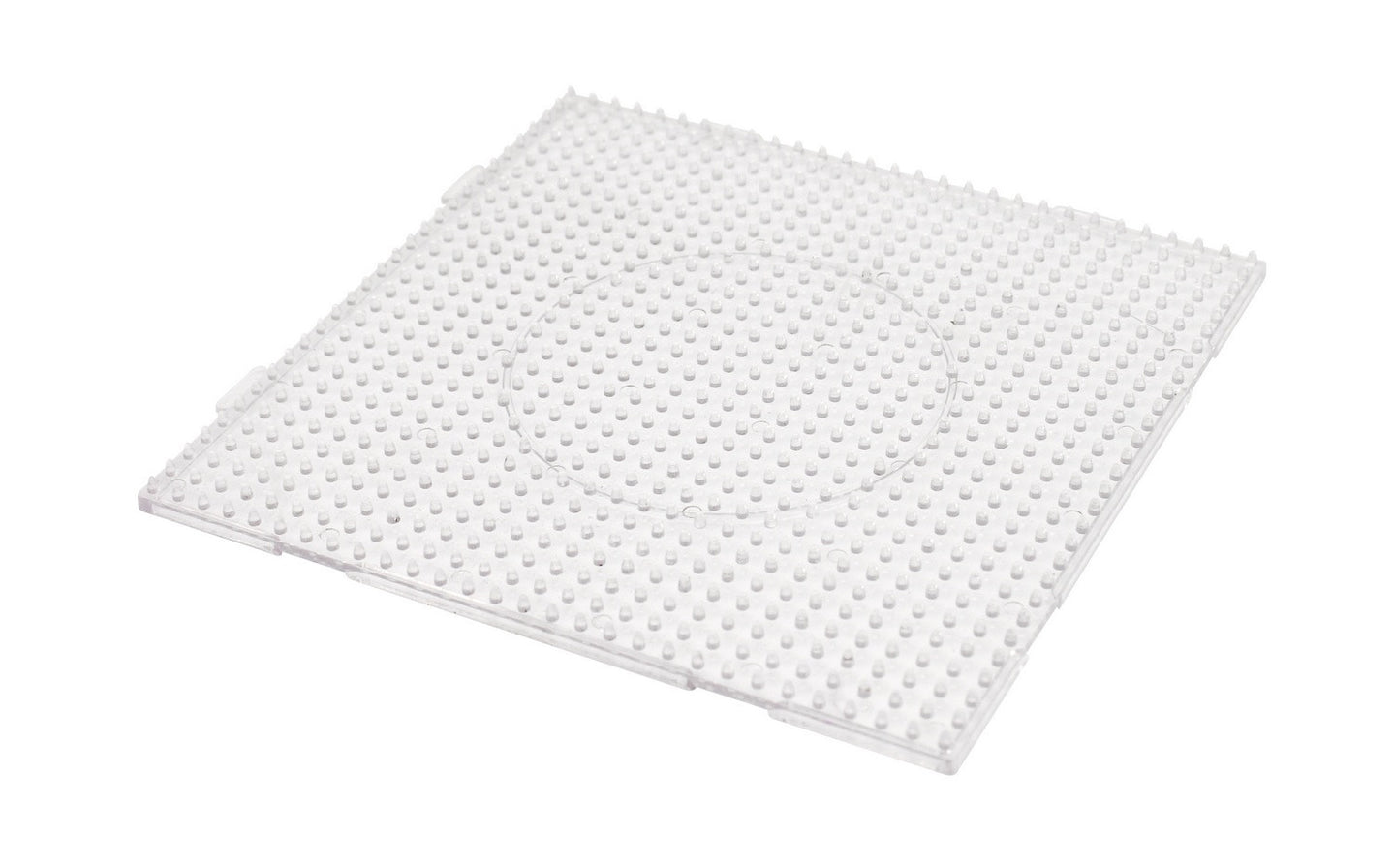 Plaque pour perles à repasser - Transparente - Plastique - 14x14 cm