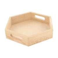 Petit plateau - Bois - A décorer - 20 x 18 x 4 cm