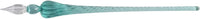 Plume en verre - Ronde - Turquoise - Calligraphie - Herbin