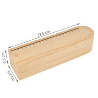 Plumier - 2 compartiments - En bois - 23,5x6,5cm - A personnaliser
