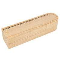 Plumier - 2 compartiments - En bois - 23,5x6,5cm - A personnaliser