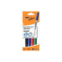 Pochette de 4 marqueurs effaçables - Velleda 1741 - Assortiment - Bic