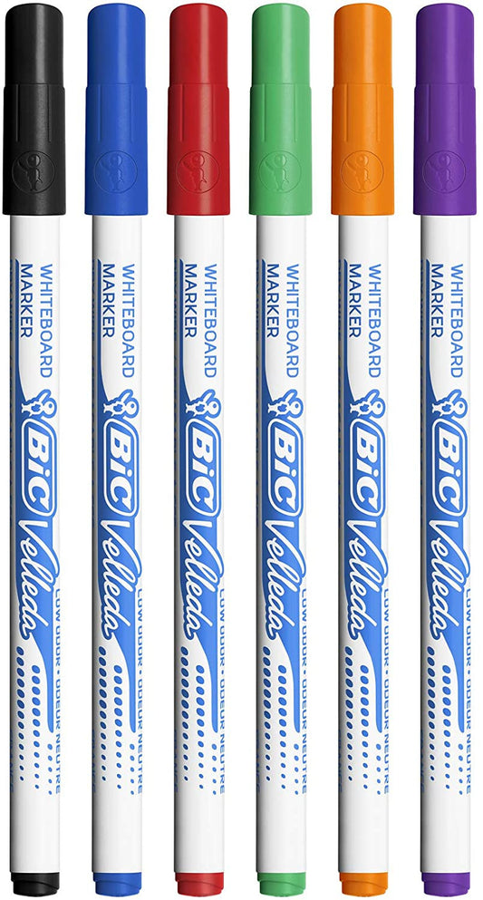 Pochette De 8 Marqueurs Effaçables - Velleda 1721 - Assortiment - Bic