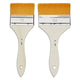 Pinceaux - Spalter - 2 tailles - Acrylique - Huile - Fibres polyamide doré - Pébéo