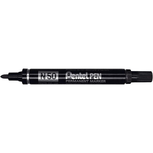 Pochette de 4 marqueurs - Permanent - Pointe ogive - Toutes surfaces - Pentel - Maxiflo