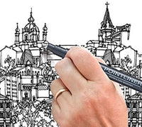 Pochette de 5 feutres de dessin - Pointliner - Dessin et écriture - Assortiment - Pentel Arts