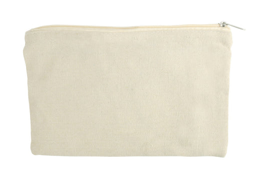 Pochette zippée - Coton - A personnaliser - 22 x 13 cm - Ctop