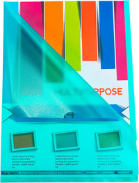 Pochettes plastiques coins - A4 - Couleur - Lot de 100 pochettes - Exacompta