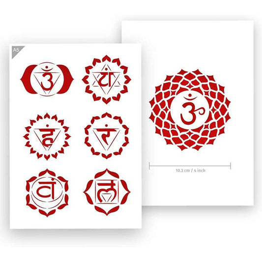 Pochoir A5 - Motif Chakra - Qbix