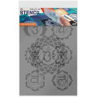 Pochoir A5 - Motif Chakra - Qbix