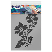 Pochoir A5 - Motif Fleurs - Qbix