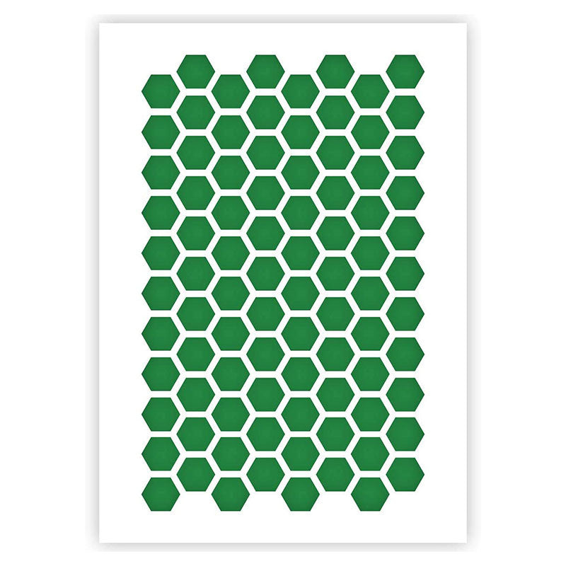 Pochoir A5 - Motif géométrique hexagonal - Qbix