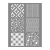 Pochoir - Motifs géométriques - Pour pâte FIMO polymère - Réutilisable - Graine créative