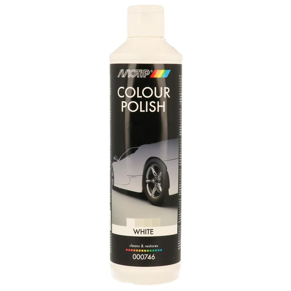 Polish - Motip - Pour voiture pigmenté - Blanc - Bidon de 500ml