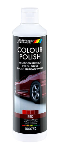 Polish Motip pour voiture pigmenté rouge bidon de 500ml