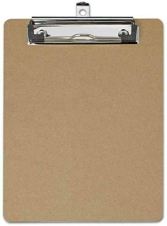 Porte-bloc - Bois - Pour document A5 - Pince métal - Maul
