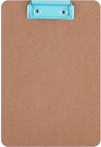Porte-bloc - Pour document A5 - Clip métal bleu - Bois - Apli Nordik
