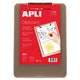 Porte-bloc en plastique transparent gris A4 - Apli