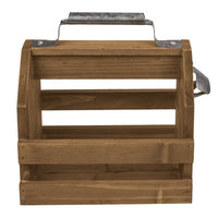 Porte-bouteille - Bois - Avec ouvre-bouteille intégré - Pour 6 bouteilles 33cl