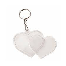 Porte-clé - Plastique - Forme de cœur - Personnalisable - CTOP