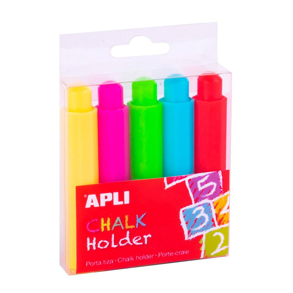 Porte-craies en plastique - Diamètre de 9 mm - Ajustable - 5 pièces